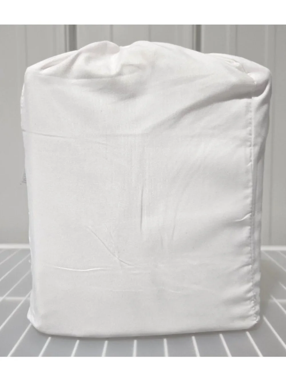 Room Essentials Full Size 100% Cotton Sateen Solid Ivory Color 4 Piece Sheet Set